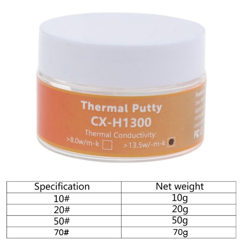 Moon CX H1300 Silicon Nhiệt Putty Hợp Chất 13 5W m K Cho Bộ Xử Lý CPU Làm Mát GPU Tản Nhiệt Card Đồ Họa
