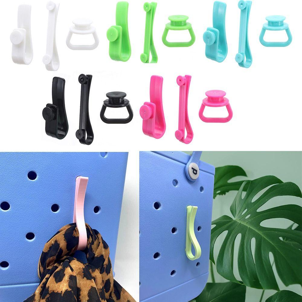CATIYAHA 3 Cái/Bộ Phụ Kiện Móc Túi Xách, Nút Kẹp, Chất Lượng Cao Đa Năng Nhựa, Tổ Chức Túi Tote Đi Biển Cắm Trại Đi Bộ Đường Dài