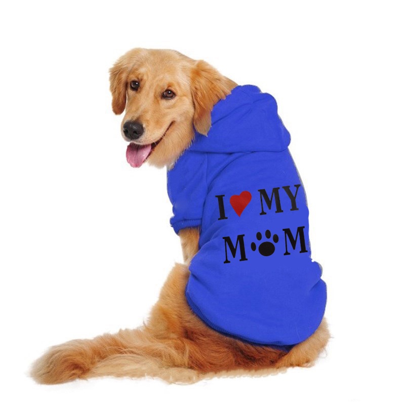 Áo sweater Có Mũ Trùm Phối Lông Ấm Áp Theo Phong Cách Thu Đông Dành Cho Thú Cưng