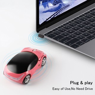 Chuột không dây 2.4GHz 1600 DPI Tạo Hình Xe Hơi Thể Thao Ferrari