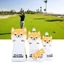 DARON Câu Lạc Bộ Golf Mũ Trùm Đầu Golf Bảo Vệ Có Thẻ Số Golf Putter Cover Đáng Yêu AKITA Chó Da PU Bảo Vệ Chó Hoạt Hình Động Vật Golf Đầu Gỗ Bao Da