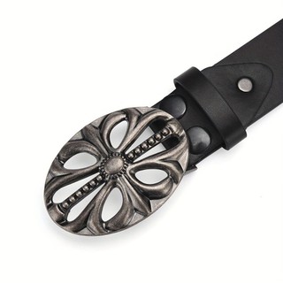 Thắt lưng da NCE đầu xương phong cách Hip Hop và Bohemian, thiết kế kẻ sọcpunk phù hợp xu hướng Y2K