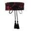 Yoo Thêu Cổ Dây Thắt Lưng Cho Nữ Quấn Đầm Dây Thắt Lưng Rộng Thắt Lưng Cho Thêu Thắt Lưng