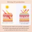BORAGETE 5 Cái / hộp Miếng Dán Chống Nắng, Gel Chống Nắng Tươi Thạch UV Miếng Dán Mặt, Miếng Dán Chống Nắng Golf Dưỡng Ẩm Hoạt Động Ngoài Trời Mắt