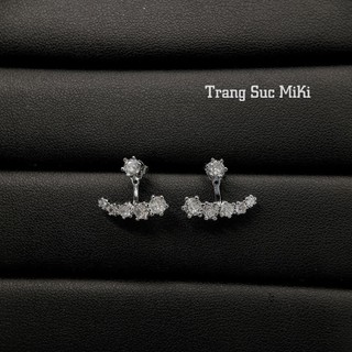 Bông tai thiết kế dáng xoè quạt  đeo được 2 kiểu
