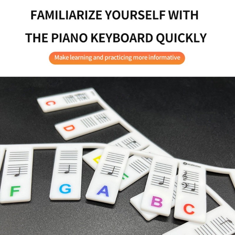 Miếng dán bàn phím Li Piano cho 88 61 phím trong suốt có thể tháo rời cho trẻ mới bắt đầu