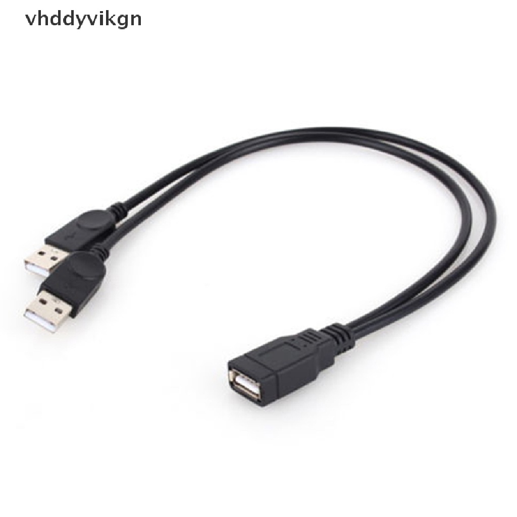 Dây Cáp Sạc Truyền Dữ Liệu Đầu USB 2.0 1 Đầu Cái Sang 2 Đầu Đực Hình Chữ Y