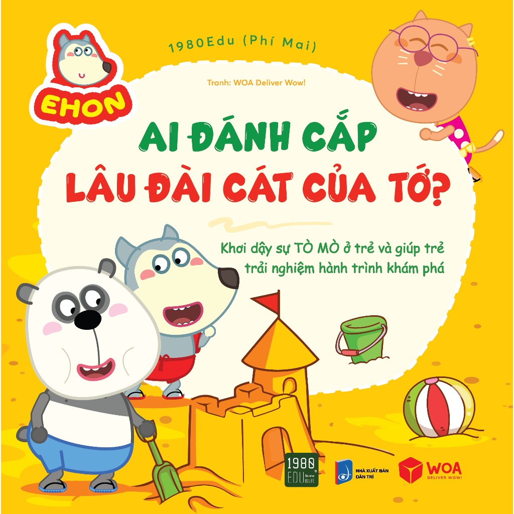 Sách - Wolfoo Ehon - Ai Đánh Cắp Lâu Đài Cát Của Tớ (TTR Books HCM ...