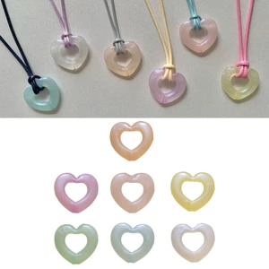 OXXGGKAO Trái Tim Rỗng Thủ Công Trang Sức Tìm Làm Phụ Kiện Mặt Dây Chuyền Trái Tim DIY Vòng Cổ Vòng Tay Cung Cấp Cho Tay-