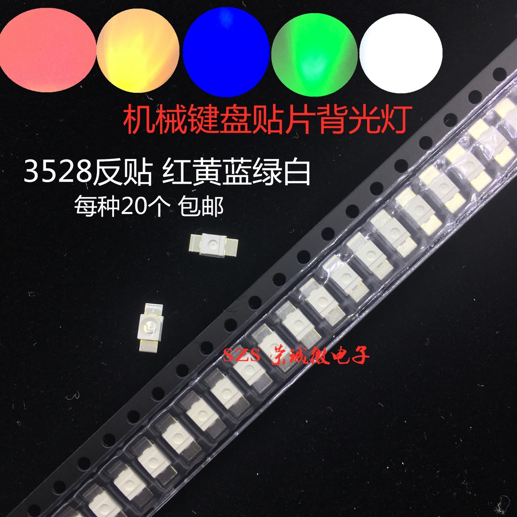 Hạt Đèn led 6028 Dán Đảo Ngược Bàn Phím Cơ Màu Đỏ / Xanh Dương / Trắng ...