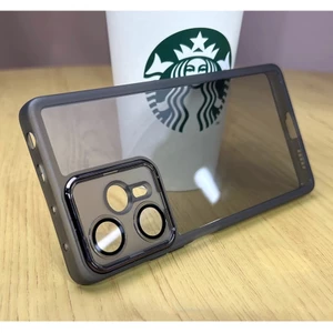 2 Trong 1 Dành Cho Xiaomi POCO C85 C75 F4 F3 M4 M7 X7 Pro Có Ống Kính Vỏ Điện Thoại Chống Vân Tay Sang Trọng Cho Xiaomi POCO F5 X5 Pro 15T Pro Vỏ Điện Thoại TPU Trong Suốt Nhiều Màu Sắc