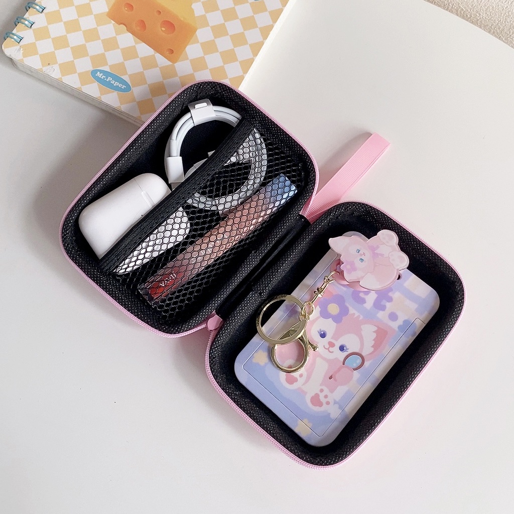 Túi Đựng Sạc Dự Phòng Dây Cáp USB Chống Thấm Nước Họa Tiết Pochacco Kuromi Hoạt Hình Dễ Thương Ốp