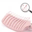 Lược chải tóc gỡ rối làm phồng tóc - lược bán nguyệt màu pastel siêu xinh 24x7cm