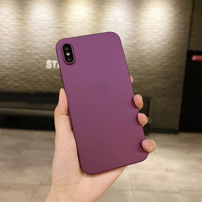 Ốp Điện Thoại X / XS XR XS MAX SE2 / 3 11 PC Cứng Siêu Mỏng Chống Sốc Cho iphone 7 / 8 Plus X / XS XR XS MAX SE2 / 3 11