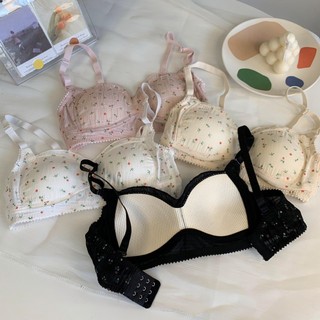 Set Áo Lót Nâng Ngực & Quần Lót Nữ Họa Tiết Hoa Chất Lượng Cao