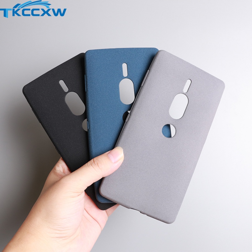 Dành Cho Sony Xperia XA Z5 Z3 Plus Z2 Z1 XZ3 XZ2 XZ1 Ốp Lưng Chống Vân Tay Mờ Cát Silicon Mềm