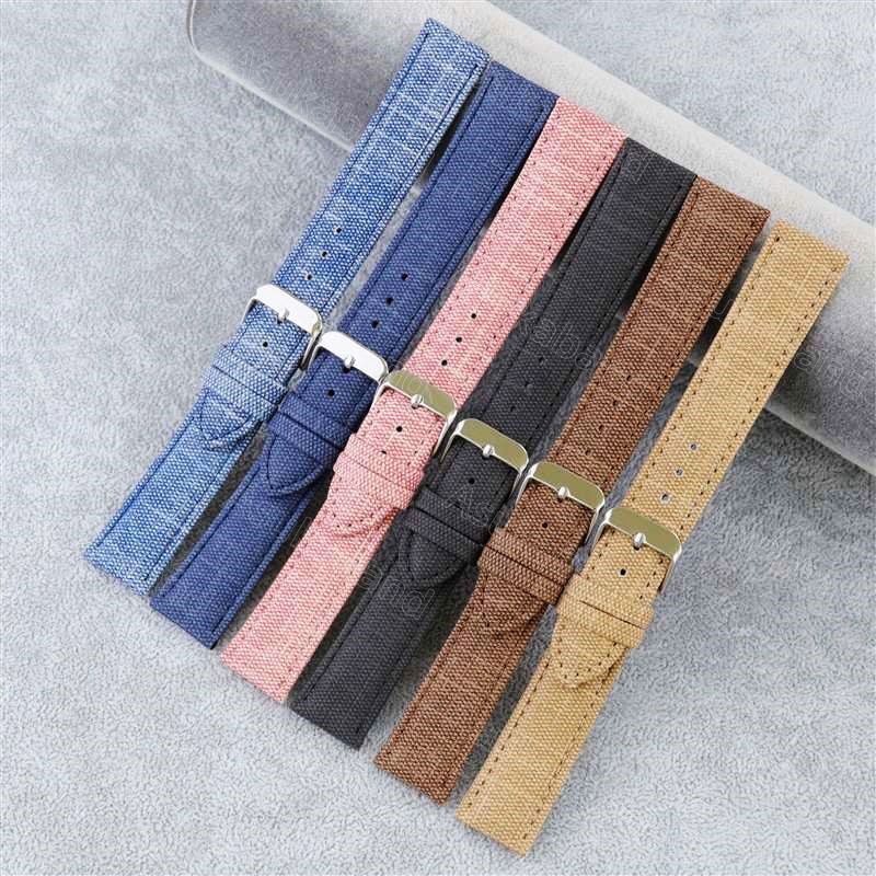 Dây Đeo Đồng Hồ Bằng Vải Denim Nylon Cổ Điển 10mm 12mm 14mm 16mm 18mm 20mm 22mm Dành Cho Nam Nữ