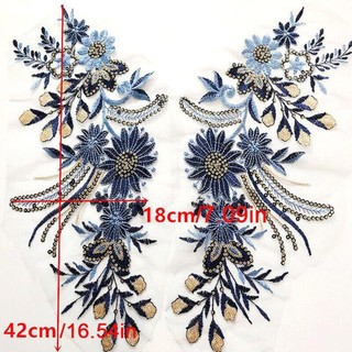 SPEETTY Lưới Thêu Hoa Ren với Polyester Sequin, Miếng Dán Thêu Cho Quần Áo DIY