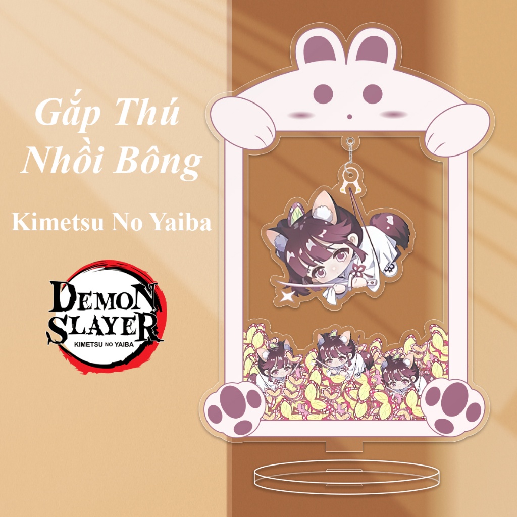 Mô Hình Gắp Thú Nhân Vật Anime Thanh Gươm Huỷ Diệt Standee Kimetsu No Yaiba Standee Chibi Có Kèm Thêm Móc Khoá