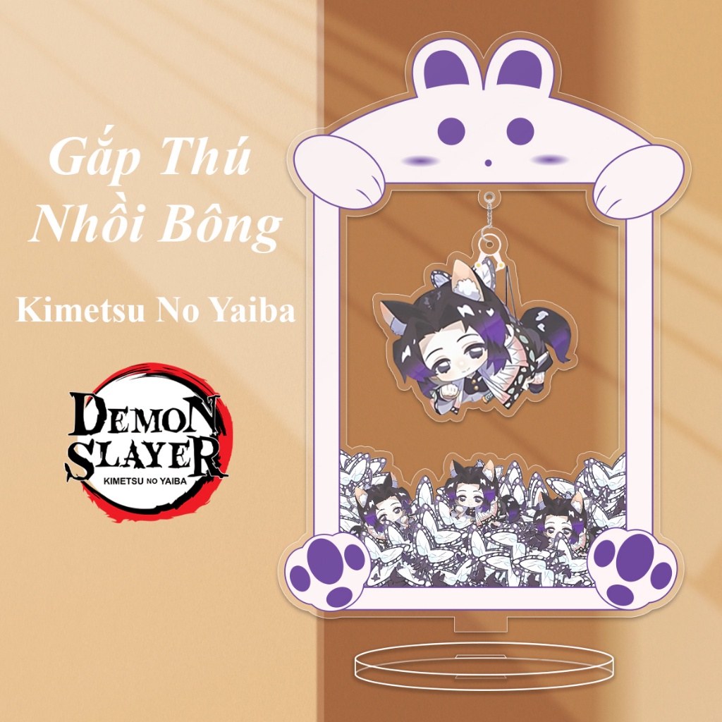 Mô Hình Gắp Thú Nhân Vật Anime Thanh Gươm Huỷ Diệt Standee Kimetsu No Yaiba Standee Chibi Có Kèm Thêm Móc Khoá