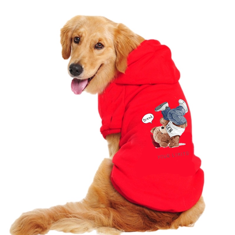 Áo sweater Có Mũ Trùm Ấm Áp Theo Phong Cách Thu Đông Dành Cho Thú Cưng