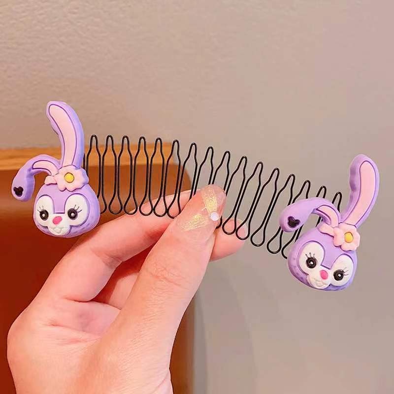 Xược Cài Tóc Làm Gọn Tóc Con Hoạt Hình Gấu Dâu/Thỏ Trắng/Kuromi Xinh Xắn Đáng Yêu Cho Bé Phụ Kiện Tóc Nữ