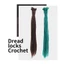 Tóc Giả Dreadlock Sợi Tết Sẵn 1 Sợi Nhiều Màu Phong Cách Hiphop Rapper QiQiShop