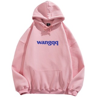 Áo hoodies có mũ trùm đầu mùa thu và mùa đông cộng với nhung ấm form rộng xu hướng hiphop