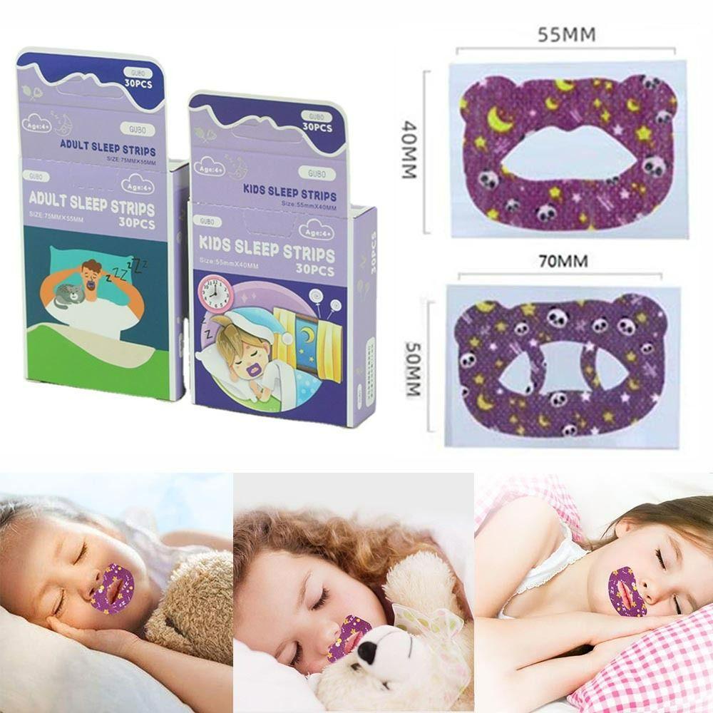 SLICELLIFE 30 Băng Dán Giảm Ngáy, Vải Không Dệt, Hỗ Trợ Ngủ Ngon, Chăm Sóc Sức Khỏe