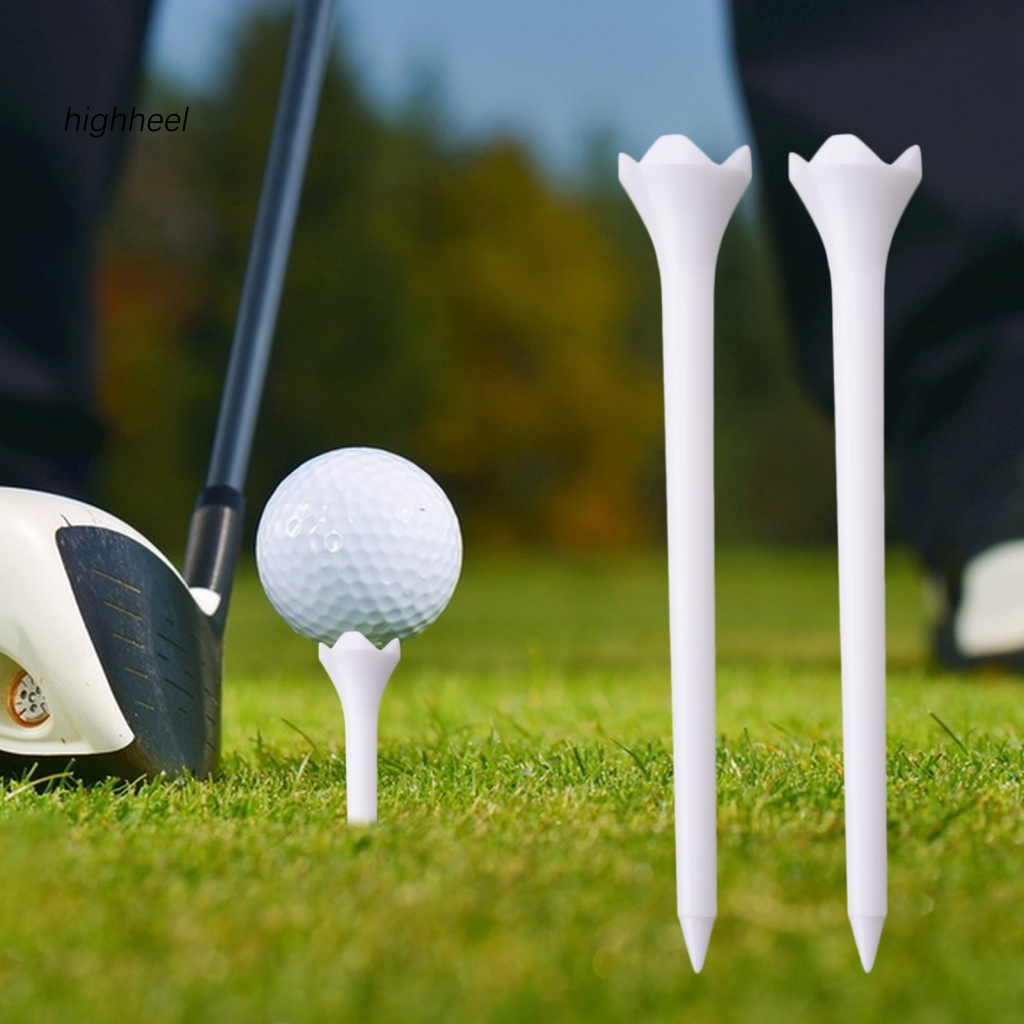 [hàng Sẵn sàng] nhựa golf tee golf practice aid 10pcs độ ổn định cao golf tees hỗ trợ đào tạo có