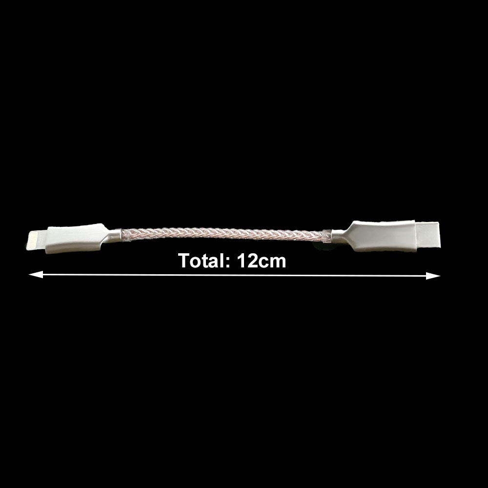 Dây Cáp OTG Type-C DAC 8 Lõi Pha Lê Đồng Đầu USB C Sang Micro USB Cho Điện Thoại ios 12 Pro Max 11 X Android