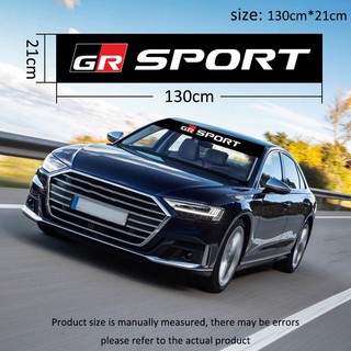Miếng Dán Trang Trí Kính Chắn Gió Xe Hơi Toyota GR Sport VIos Yaris Corolla Cross Veloz Wish Revo CHR Avanza Fortuner Rush Innova raize Calya