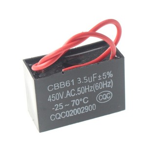 JOJO CBB61 Bắt Đầu Tụ Điện 450V 1 1 2 1 5 2 3 5 4 5 8 10 12 15 16 20UF Quạt Tụ Điện Trần Xả Động Cơ Chạy Điện Dung