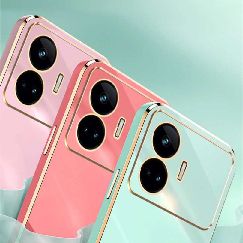 Ốp Điện Thoại Silicon Dẻo Tráng Gương Trong Suốt Mỏng Nhẹ Sang Trọng Cho Realme GT Neo 5 SE