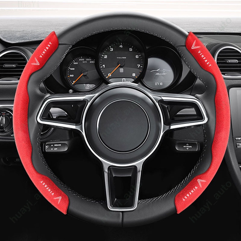 Vỏ Bọc Vô Lăng Bằng Da Lộn Cao Cấp Trang Trí Cho Xe Hơi Vf 8 Vf 9 Vf E34