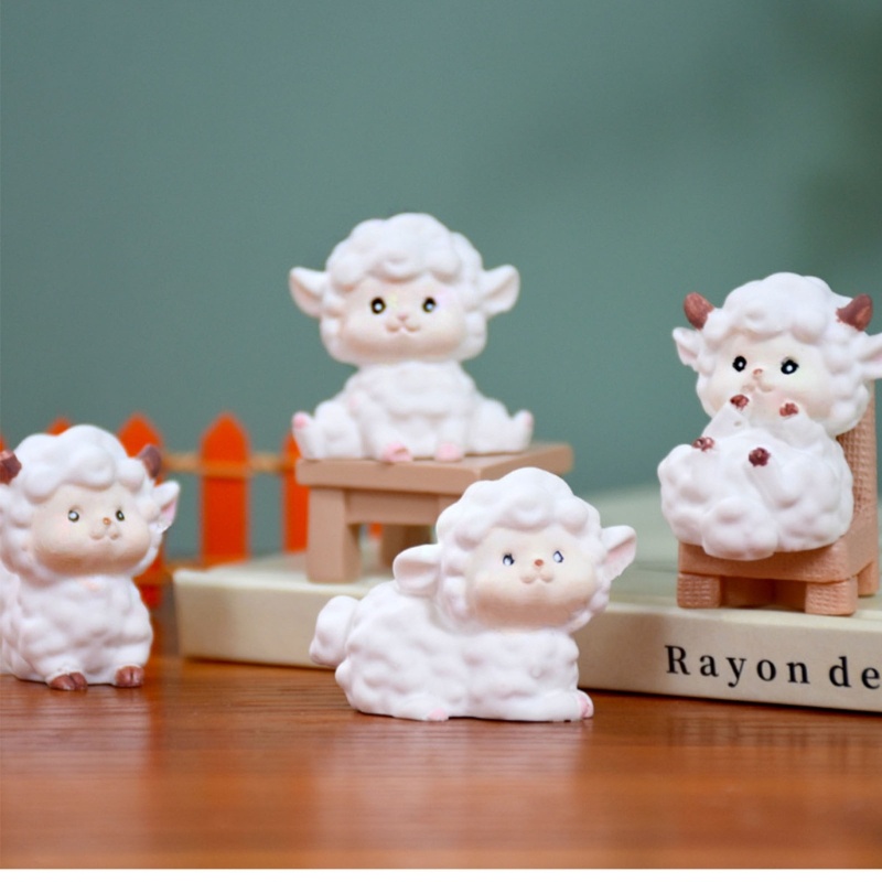 Inste Khuôn Làm Thạch Cao Hình Chú Cừu Mini Dễ Thương