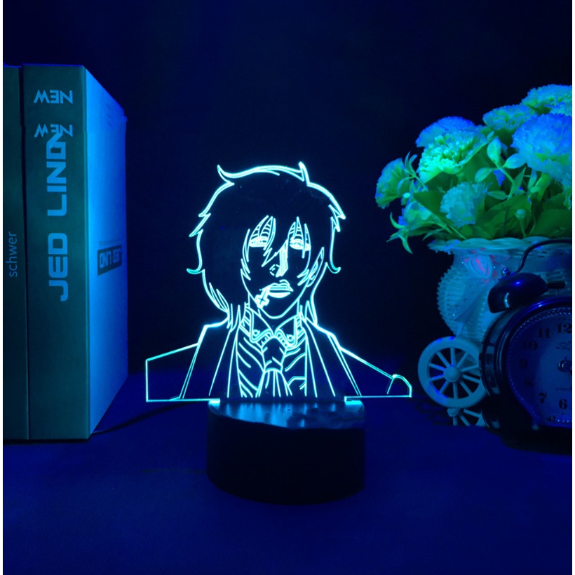 HK1 Hellsing Alucard Đèn Ngủ Hình Anime Manga 3d Đèn Truyện Tranh Chiếu Sáng Từ Xa LED Sạc USB Trang Trí Nhà Birthda