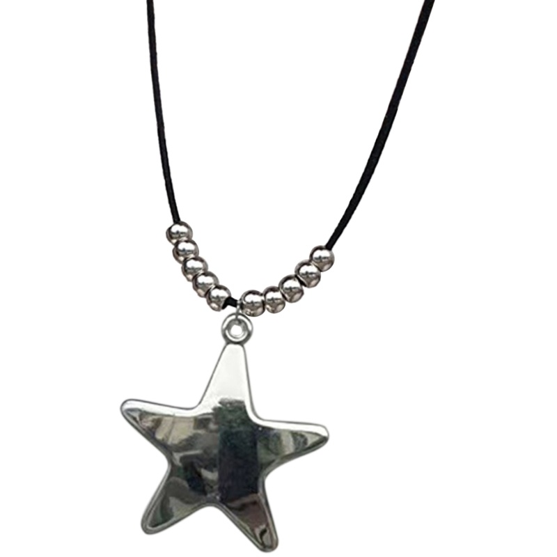 Vòng Cổ Choker Bằng Thép Titan Mặt Ngôi Sao Thời Trang Cho Nam Nữ Y2K