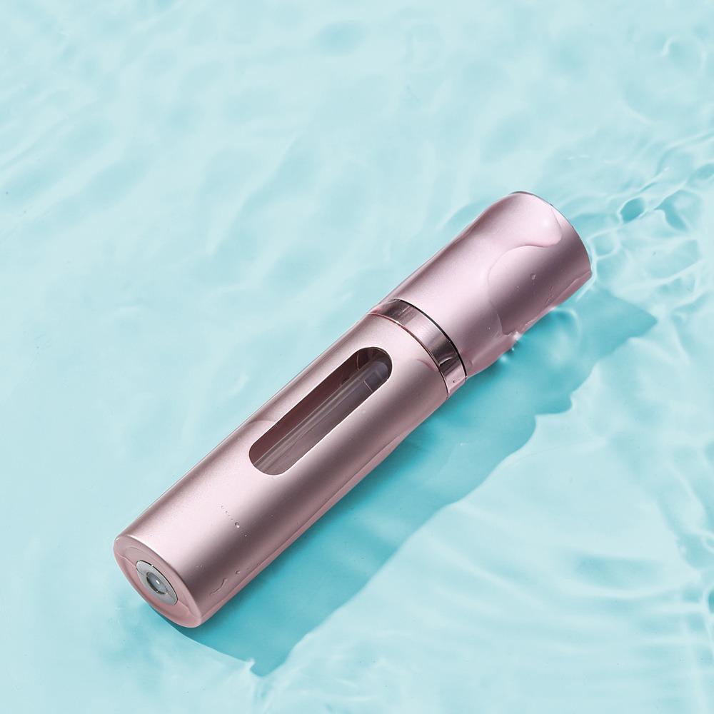 Hộp đựng mỹ phẩm JKDESIGN 5 / 8ml, Chai nước hoa thủy tinh có thể đổ lại, với máy bơm mùi hương cầm tay Mini xịt du lịch