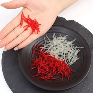 Set 100 Mồi Giun Giả Mềm Câu Cá Hiệu Quả
