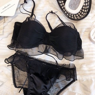 Thời Trang bộ bikini gợi cảm Gợi Cảm Không Vòng Thép Áo Ngực Push Up Bra Cô Gái Nhật Bản 【luyoo14】