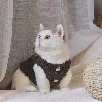 áo mùa đông cho chó Quần áo cho chó mèo mùa thu và mùa đông lạnh teddy teacup dày đệm lông cừu áo lót áo lót cho chó quần áo thú cưng