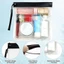 EBINLANDS 2 Túi Chất Lỏng An Ninh, Túi Vệ Sinh Du Lịch Kín Chống Thấm Nước, Túi Trang Điểm EVA 20x20cm Di Động Sân Bay