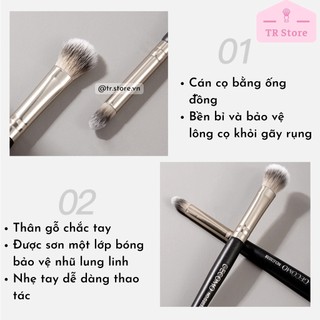 Cọ Gecomo cao cấp trang điểm mắt chuyên nghiệp tán phấn mắt hai trong một G1038