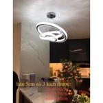 Đèn Thả Trần Pha Lê 3 Vòng Cao Cấp Bản 5cm To Sang Trọng Có Điều Khiển Từ Xa,Ba Chế Độ Đèn Led Decor Phòng Khách,Ngủ,Bếp — ảnh 1
