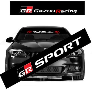 Miếng Dán Trang Trí Kính Chắn Gió Xe Hơi Toyota GR Sport VIos Yaris Corolla Cross Veloz Wish Revo CHR Avanza Fortuner Rush Innova raize Calya