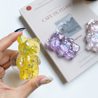 Giá Đỡ Điện Thoại Túi Khí Hình Gấu Twinkle Màu Trơn Dễ Thương