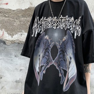 Áo Thun Đen Tay Ngắn In Họa Tiết Hoạt Hình Demon Slayer Phong Cách Hàn Quốc Cổ Điển Thời Trang Unisex 2023 Y2K