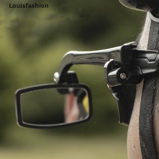 Louisfashion Xe Đạp Đi Xe Đạp Kính Chiếu Hậu Gương 360 Điều Chỉnh Chiếu Hậu Quan Sát Phía Sau Kính Gắn Mũ Bảo Hiểm YTH