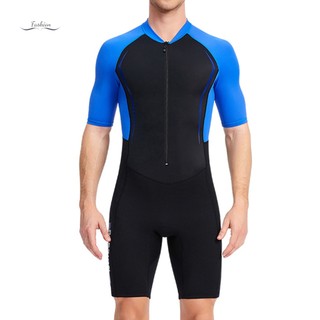 Bộ Đồ Bơi Lặn Tay Ngắn Khóa Kéo Trước Dày 1.5mm Chất Liệu Neoprene Cho Nam